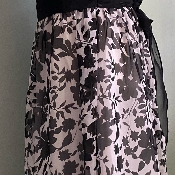 Beautiful Dress Barn Lined Black and White Frock - Picture 2 of 11